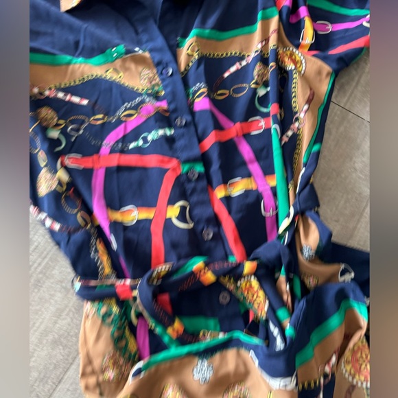 LAST PRICE🍒🤍 SWEET RAIN high low shirt dress with belt 💙 - Picture 9 of 13